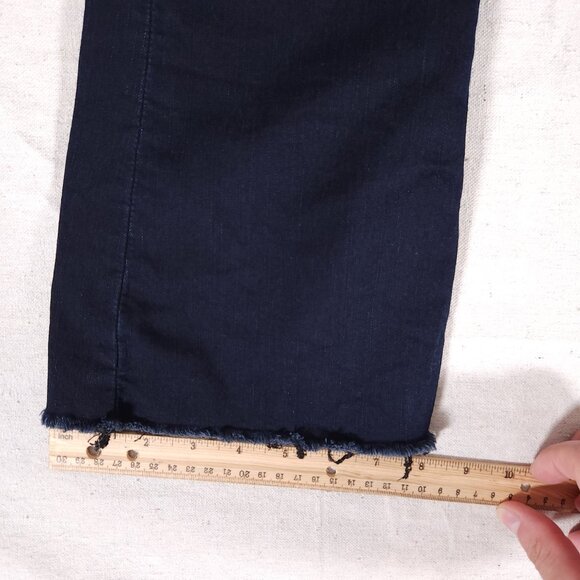 Rag & Bone 10” Inch Crop Flare Jeans Womens Size 25 Raw Hems Retro Denim Pants - Picture 8 of 16